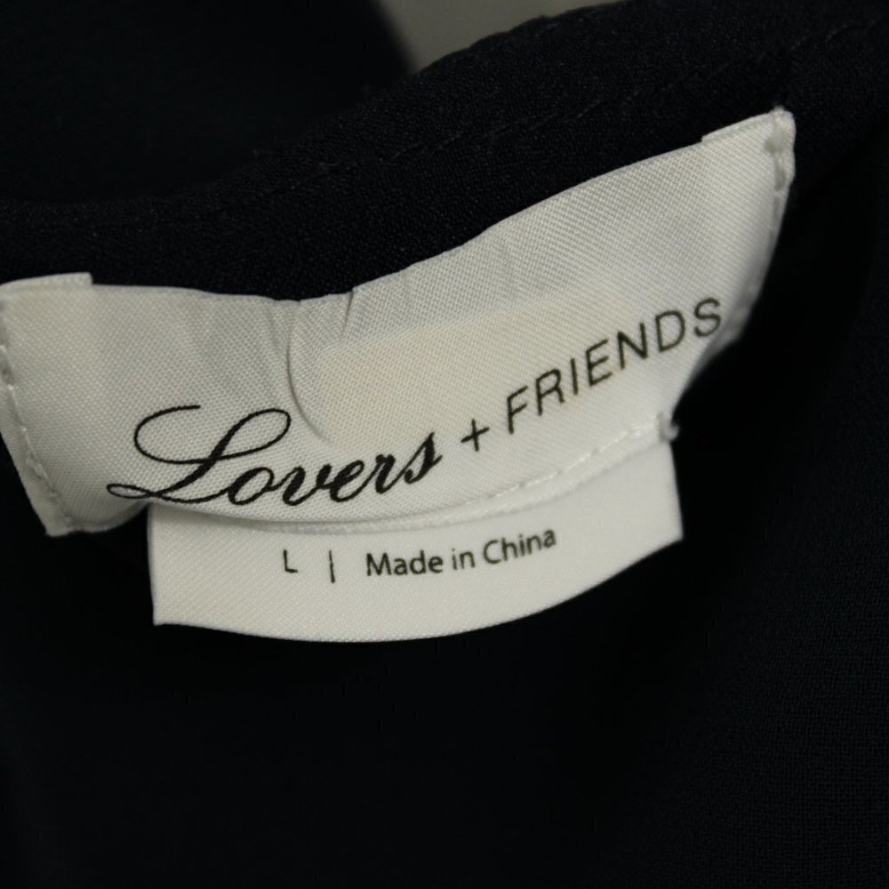 Lovers and Friends Lucy Dress Size Large Navy Revolve - Picture 3 of 4